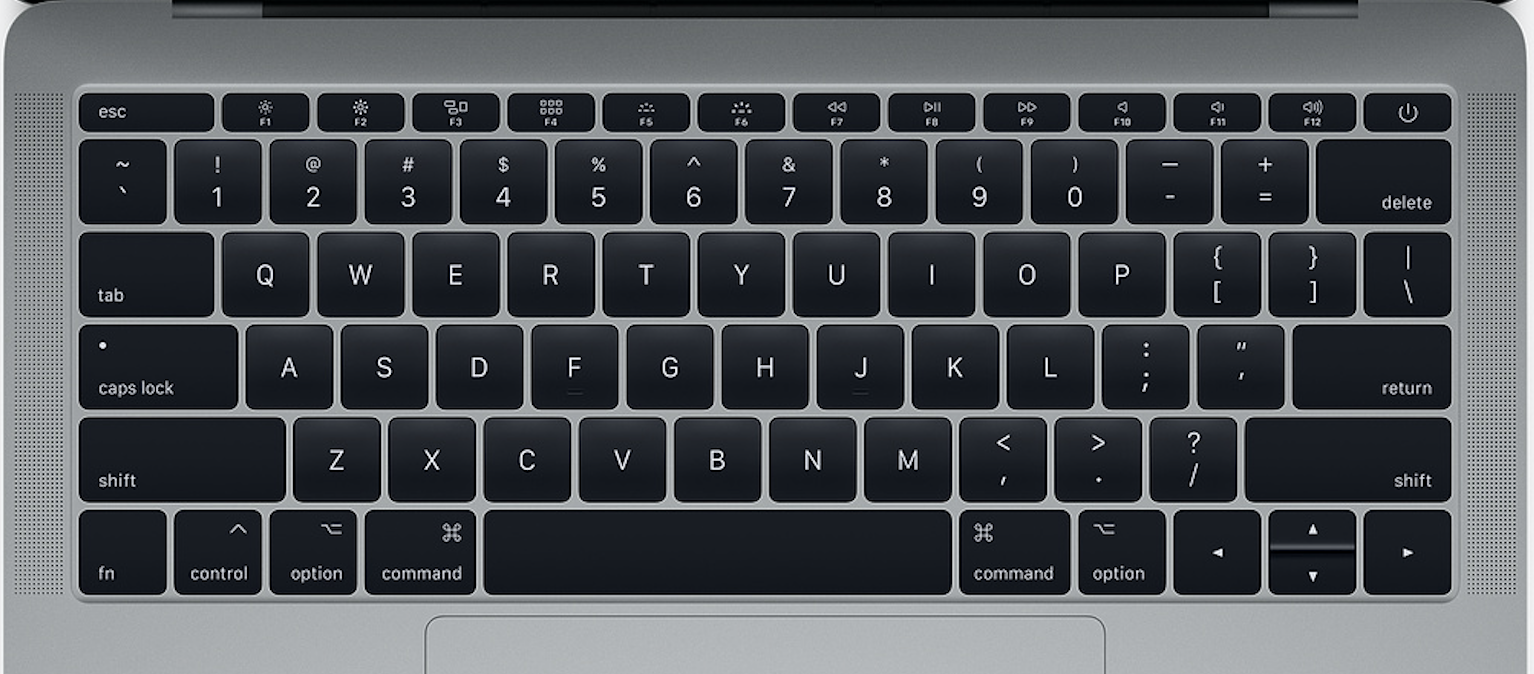 Mac Book Proのキーボード画像