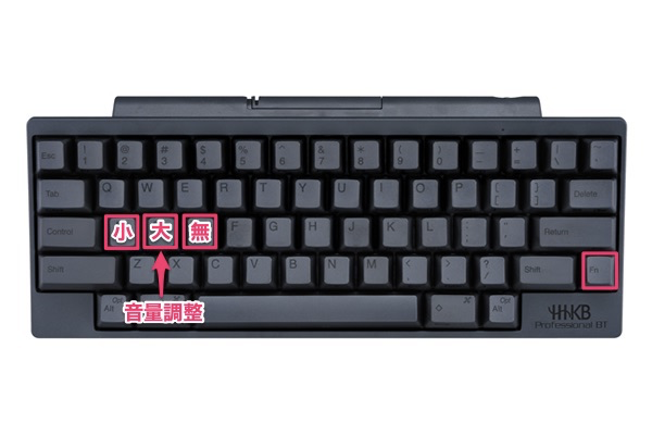 HHKBの音量調整のキー
