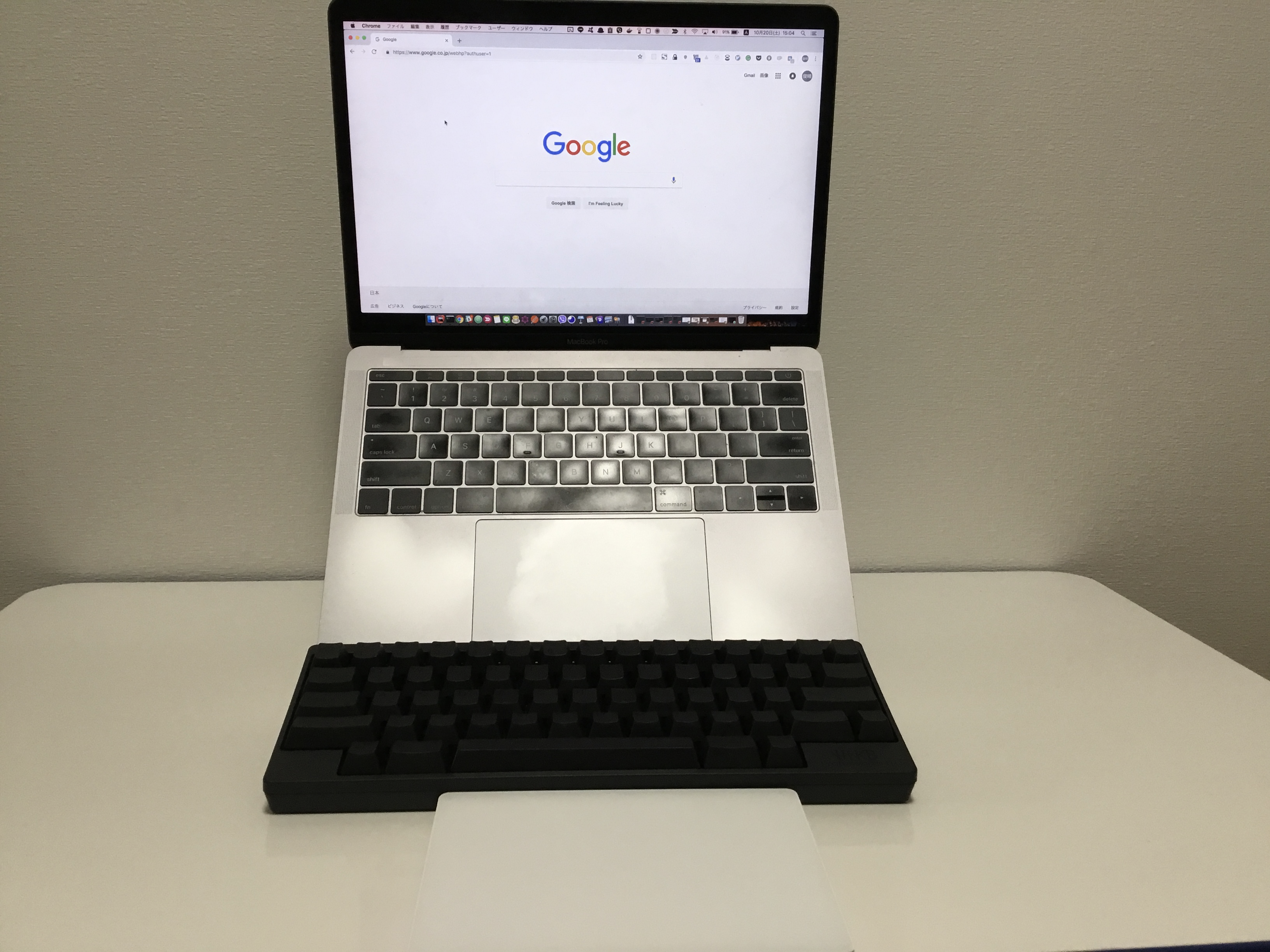 ノートPCスタンドとHHKB