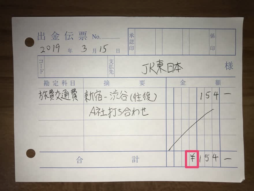 合計の先頭に『¥』をつける