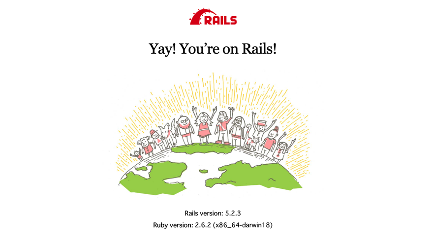 rails server初期画面
