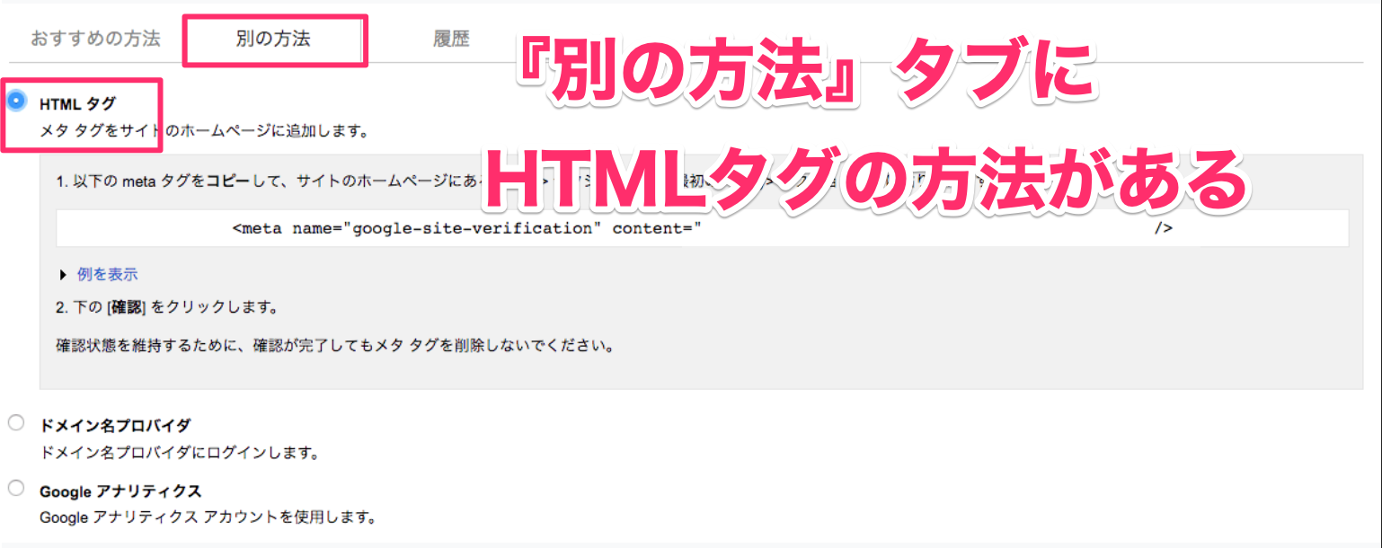 HTMLタグによる認証方法
